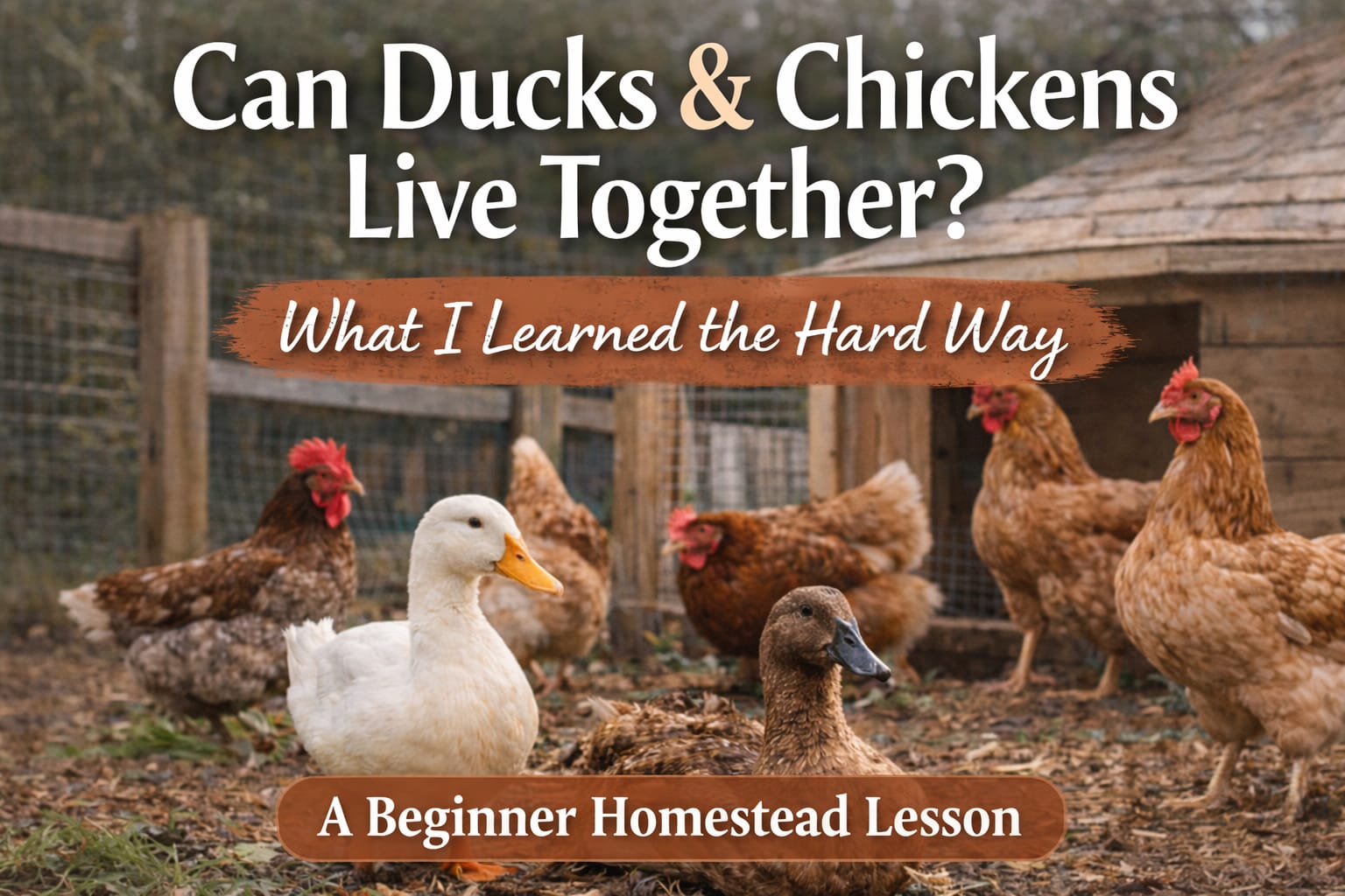 can ducks and chickens live together