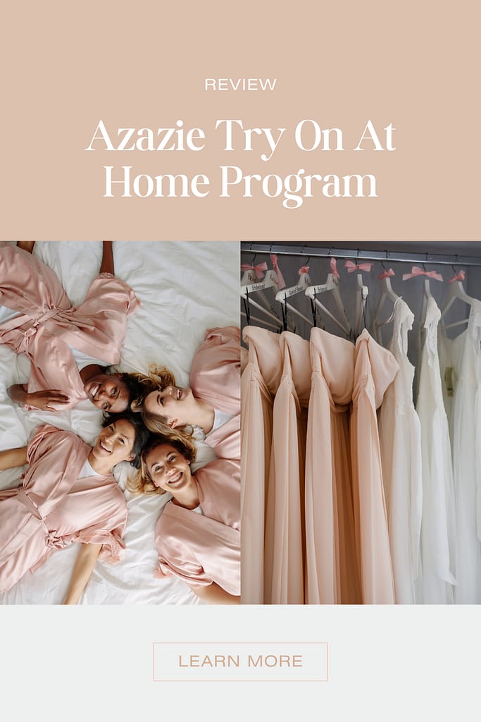 Azazie try on at home program